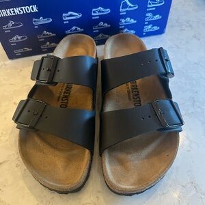 New in Box Birkenstock Arizona BS Sandals Black size 38